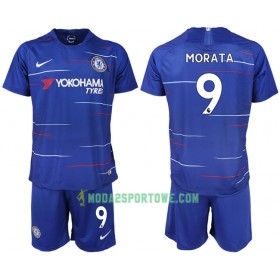 Koszulka Chelsea MORATA 9 Dziecięcy Domowe Stroje Piłkarskie 2018/19 Krótki Rękaw